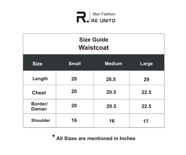 Hand work WC size chart 1