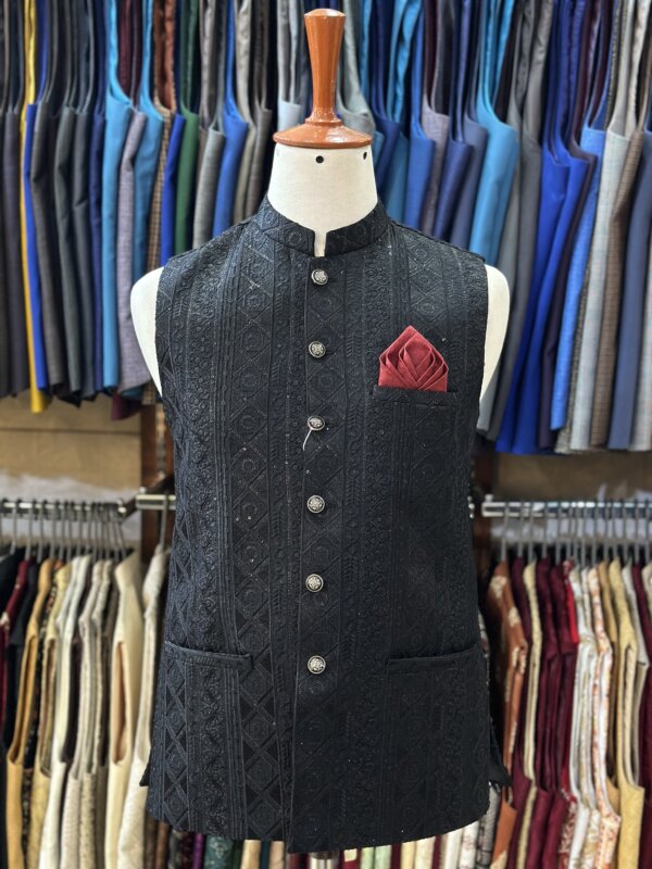 Masoori Waistcoat Black Color